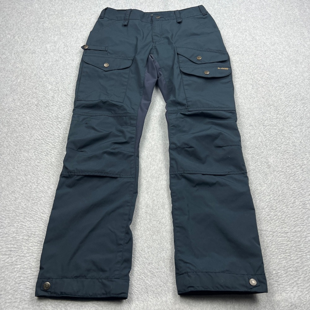 Fjallraven Vidda Pro Ventilated Trousers Womens 27-28 Navy Cargo Hike Pant 89330